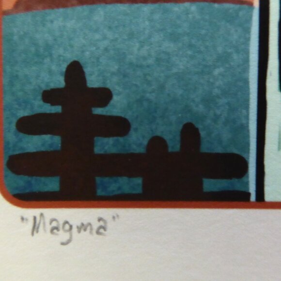 NEW POLYNESIAN TIKI GOD MUG FRAMED “MAGMA” ARTWORK PRINT BY CHET PHILLIPS SIGNED - Picture 5 of 9